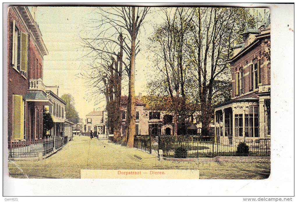 NL - GELDERLAND - RHEDEN - DIEREN, Dorpstraat, 1909, Knick - Rheden