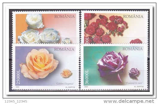 Roemenië 2004, Postfris MNH, Roses, Flowers - Ongebruikt