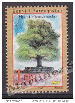 Bosnia Herzegovina - Mostar - Croatia 2000 Yvert 48B, Flora, Trees - MNH - Bosnia Herzegovina