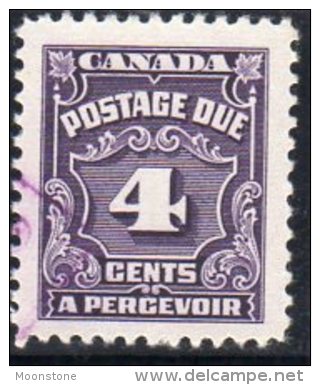 Canada Postage Due 1935-65 4c Value, Fine Used - Segnatasse