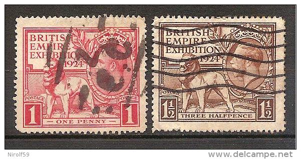 Great Britain 1924 - British Empire Exhibition - Used Stamps
