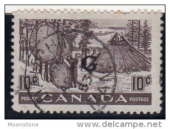 Canada GVI 1950-1 ´G´ Official Fur Drying 10c Value, Fine Used - Overprinted