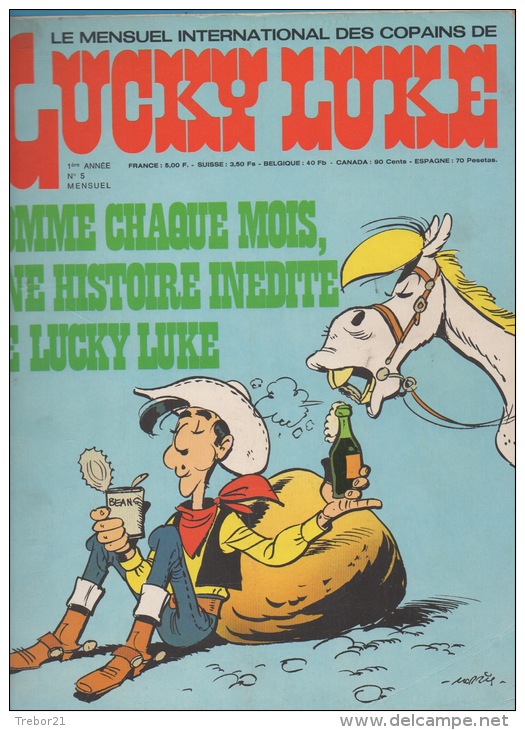 Lot De 11 B.D. Lucky Luke - Le Mensuel International Des Jeunes Du N° 1 à 11 - Lucky Luke