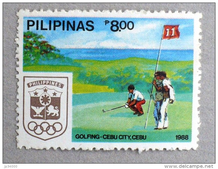 PHILIPPINES, PILIPINAS Golf. 1 Valeur Emise En 1988 ** Neuf Sans Charniere . MNH - Golf