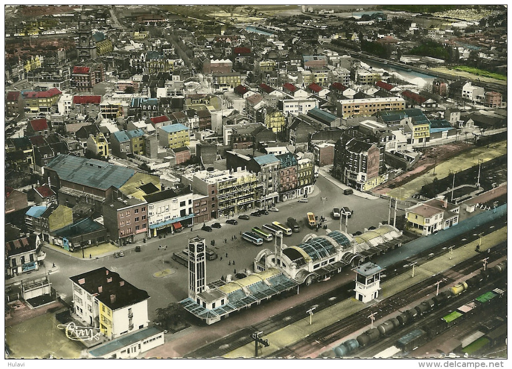 62  LENS - PLACE DE LA GARE - VUE AERIENNE (ref 20559) - Lens