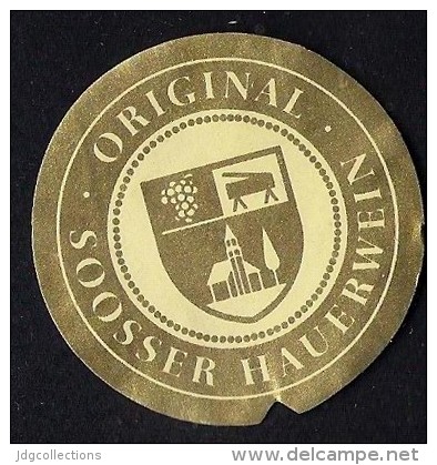 # GOLD MEDAILLE ORIGINAL SOOSSER HAUERWEIN Austria Wine Bottle Accessory Label Wein Vin Vino Etiquette Etikett - Sonstige & Ohne Zuordnung