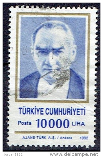 TURKEY  # FROM 1992 STANLEY GIBBINS 3145 - Usati