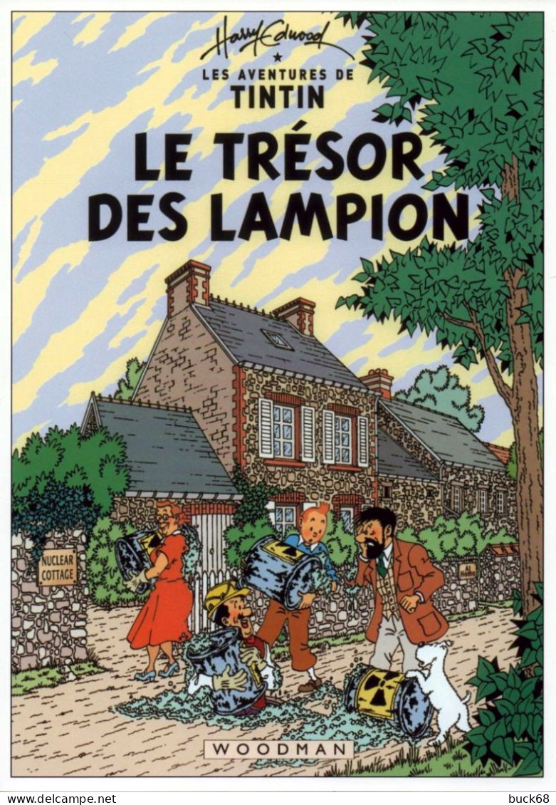 Couverture Fictive N° 8 De TINTIN Au Format A4  80 G (dessin Harry Edwood) KUIFJE HERGE - Affiches & Offsets