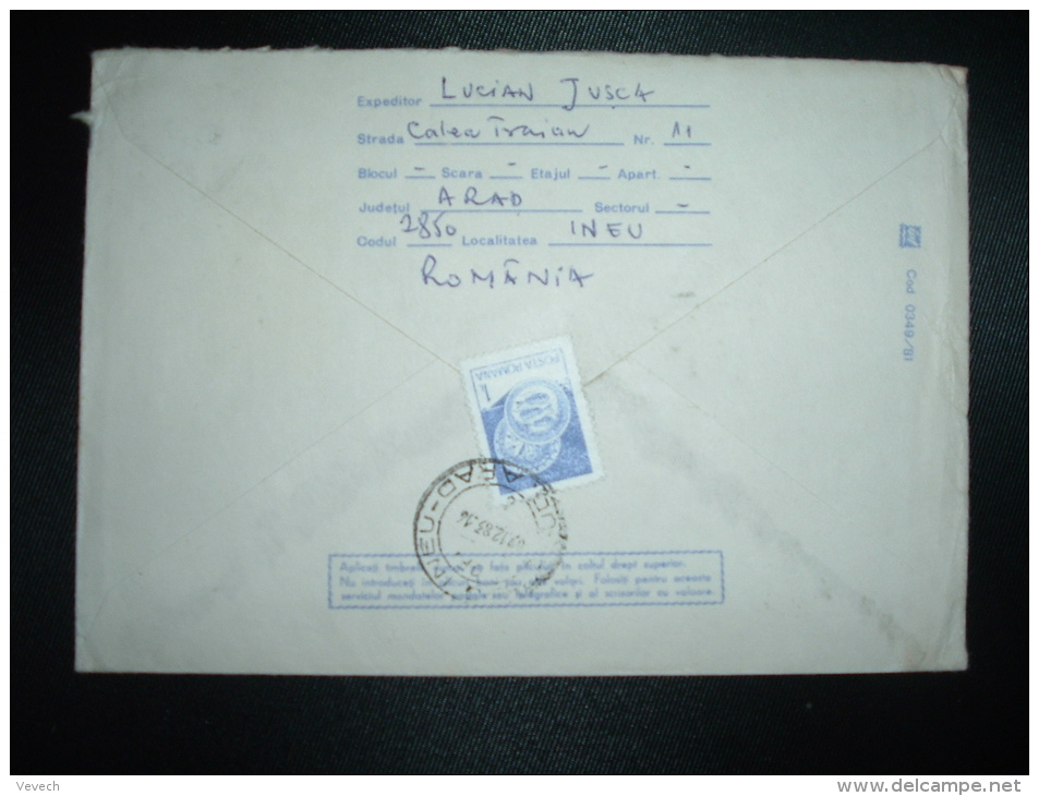 LETTRE ENTIER 55 B PAR AVION POUR LA FRANCE TP 5 X2 + TP 1 L OBL.09-12-83 INEU - Lettres & Documents