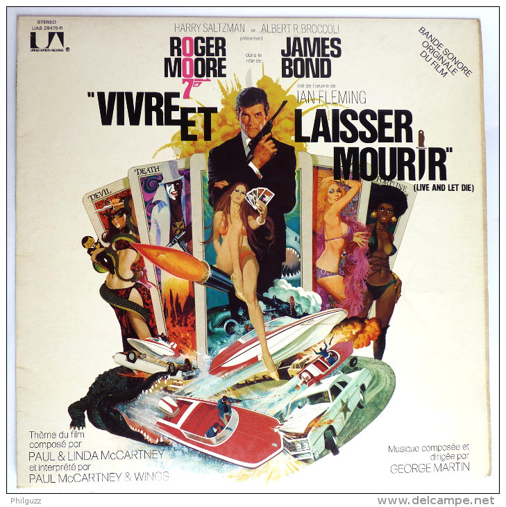 Disque Vinyle 33T JAMES BOND -  VIVRE ET LAISSER MOURIR - UAS 29475 B - 1973 - Discos & CD