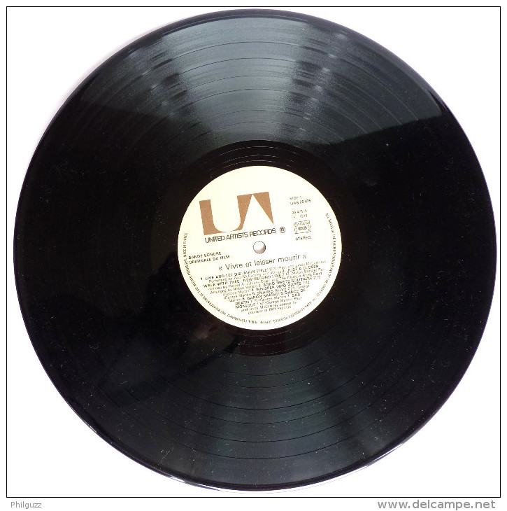 Disque Vinyle 33T JAMES BOND -  VIVRE ET LAISSER MOURIR - UAS 29475 B - 1973 - Schallplatten & CD