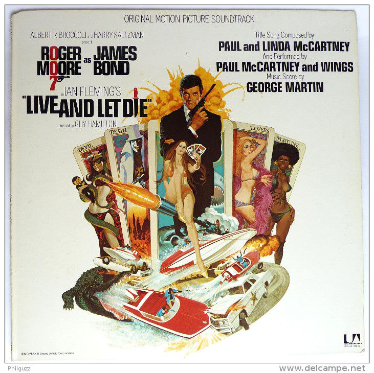 Disque Vinyle 33T JAMES BOND - LIVE AND LET DIE - UA LA 100 G - 1973 - Dischi & CD