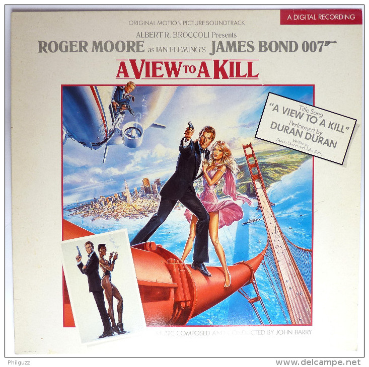 Disque Vinyle 33T JAMES BOND - A VIEW TO A KILL - EMI 2403491 - 1985 - Platen & CD