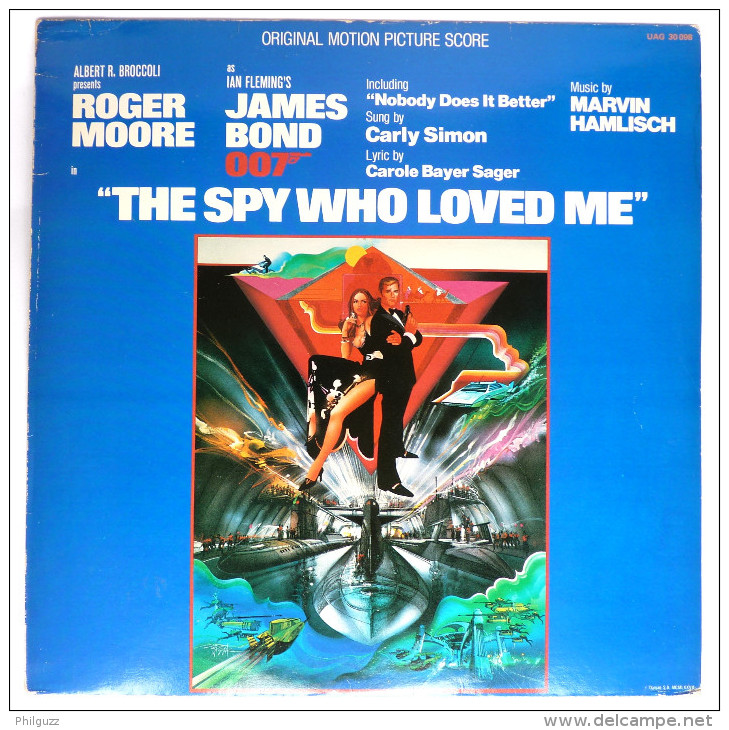 Disque Vinyle 33T JAMES BOND -  THE SPY WHO LOVED ME - UAG 30098 - 1977 - Discos & CD