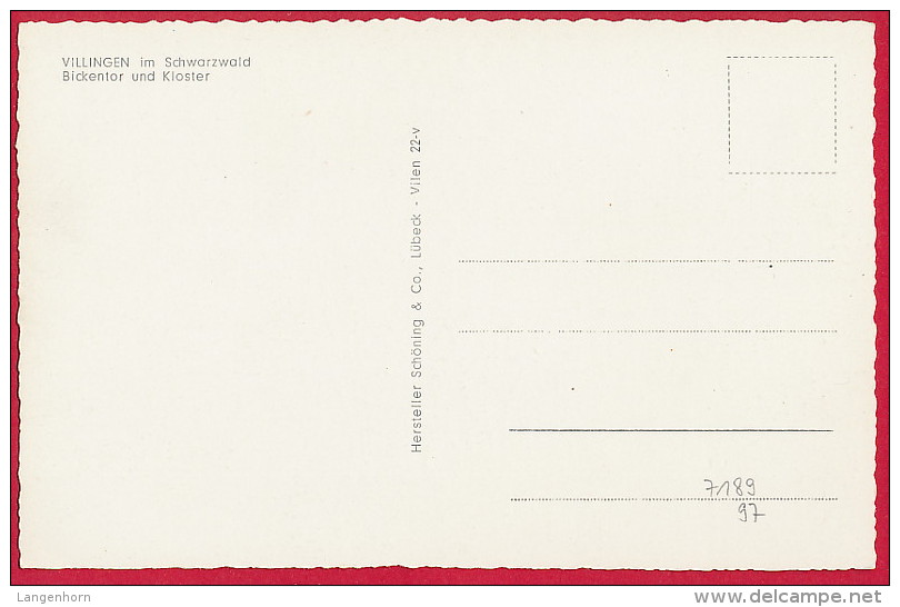 6 AK 'Villingen-Schwenningen' (Schwarzwald) ~ Ab 1960 - Villingen - Schwenningen