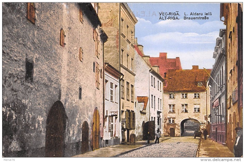 LETTONIE - ALT-RIGA - Brauerstrabe - Lettonie