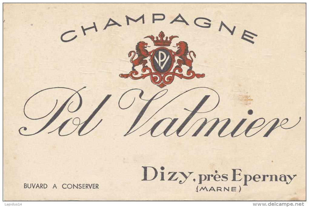 BU 1369- BUVARD    CHAMPAGNE  POL VALMIER  DIZY PRES EPERNAY   MARNE - Landbouw