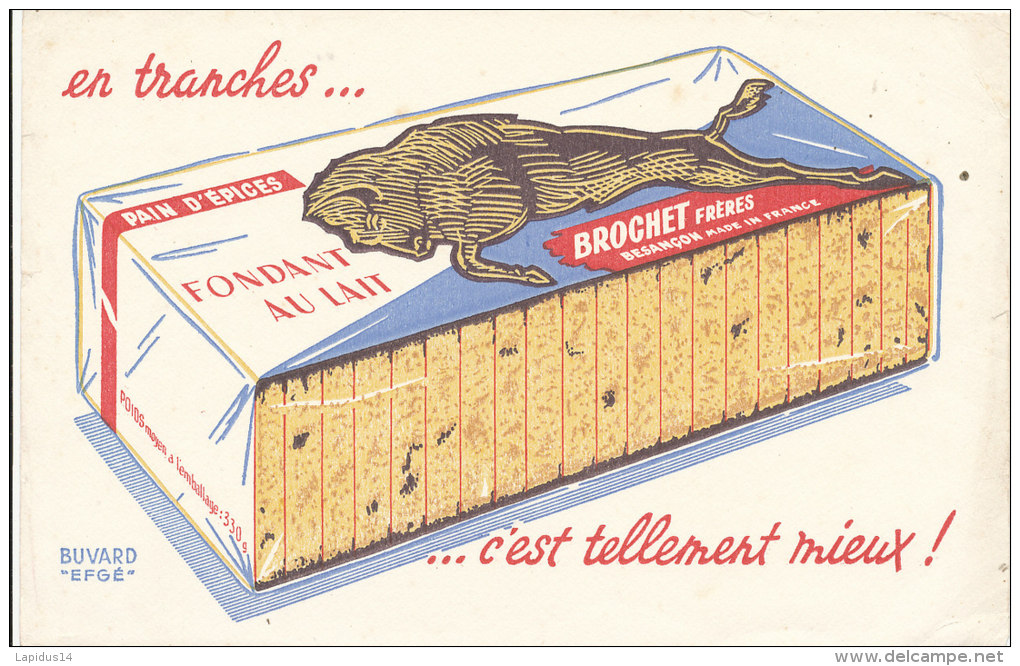 BU 1374 - BUVARD  - PAIN D'EPICES  BROCHET FRERES  BESANCON - Pan De Especias