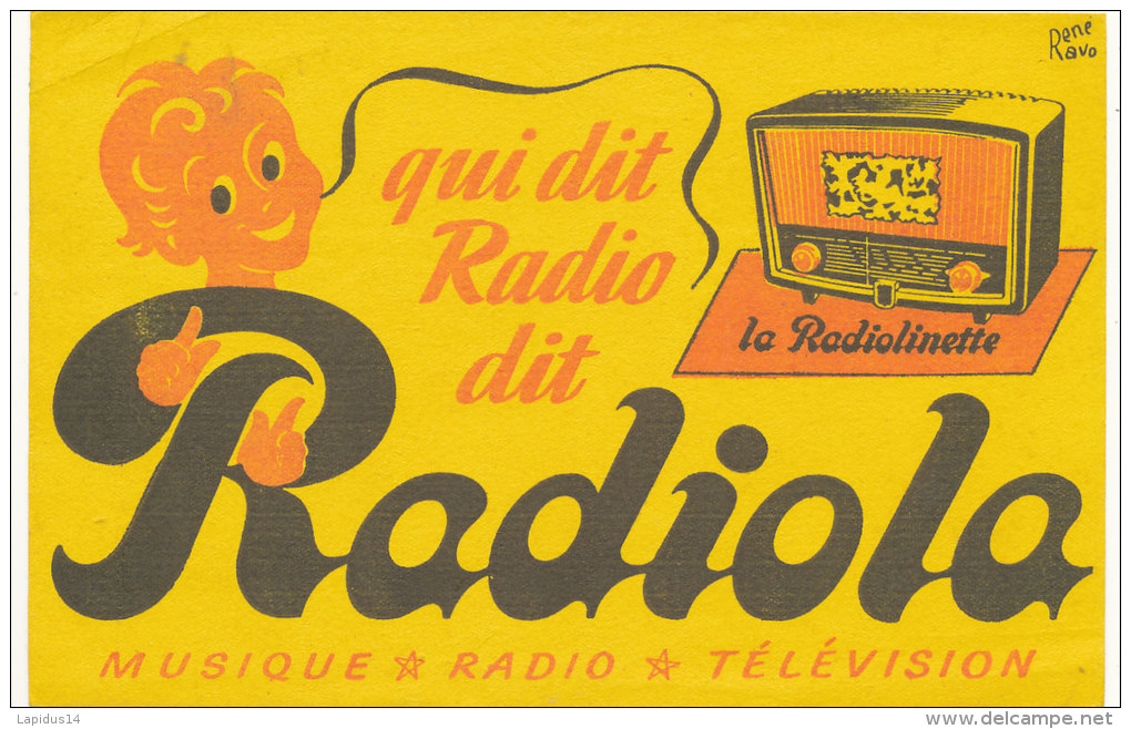 BU 1379 - BUVARD  -   QUI DI RADIO DIT RADIOLA - R