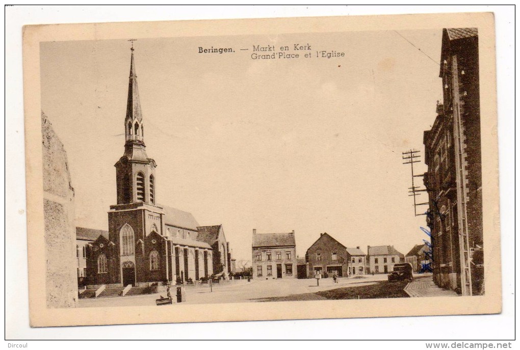 31700  -  Beringen  Grand Place Et  église - Beringen