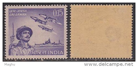 India MNH 1966, Valour Of Indian Armed Forces In 1965 War, Airplane, Militaria - Unused Stamps