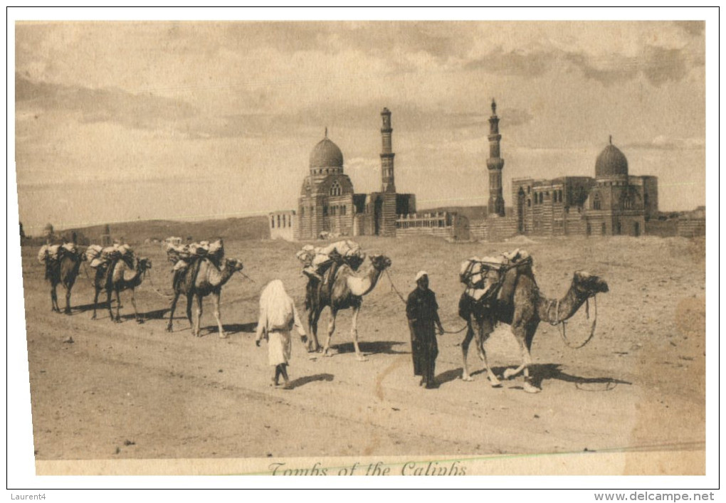 (PF 951) Islam - Egypt - Tombs Of The Caliphs And Mosque (very Old Postcard) - Islam