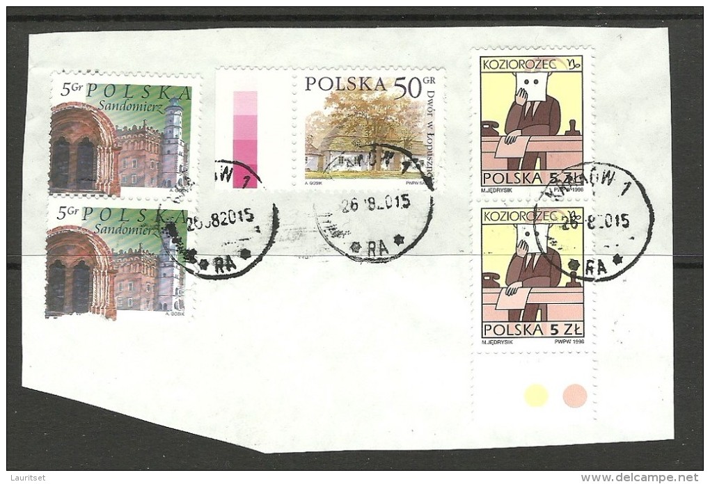 POLEN Poland Briefstück 2015 O KRAKOW Arhitektur Steinbock Zodiak - Used Stamps