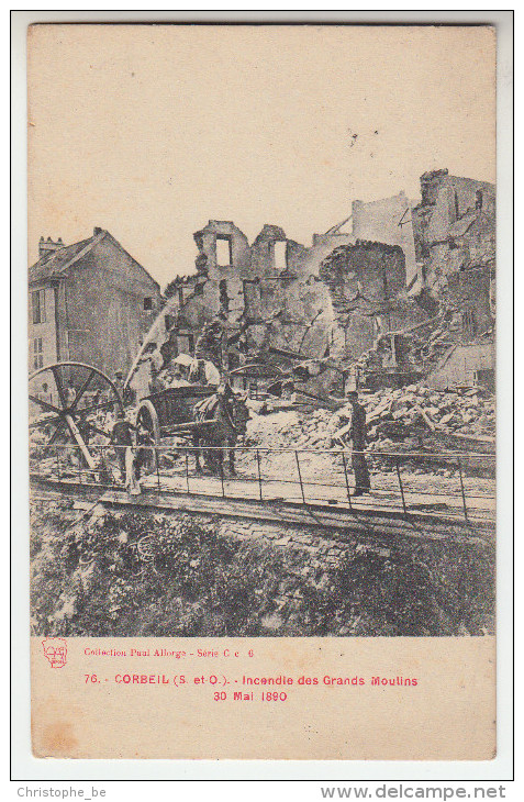 CPA Corbeil, (S Et O) Incendie Des Grands Moulins 30 Mai 1890 (pk22984) - Corbeil Essonnes