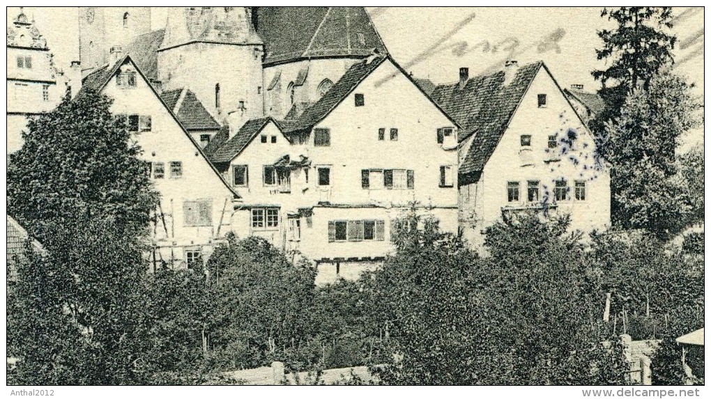 Rarität Wohnhäuser In Oehringen Schloss Und Kirche 10.6.1905 N. Karlsruhe 11.6. - Oehringen