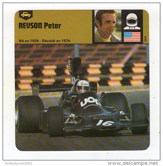 Sept15    70390   Revson Peter   ( Fiche Auto ) - Autosport - F1