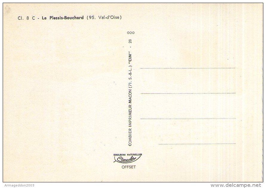 B43 / DEPT 95 CPSM DENTELLE LE PLESSIS BOUCHARD  MULTIVUES LE CLOS ST GEORGES NEUVE NON VOYAGEE VOIR DOS - Le Plessis Bouchard