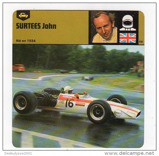 Sept15    63915   Surtees John   ( Fiche Auto ) - Automovilismo - F1