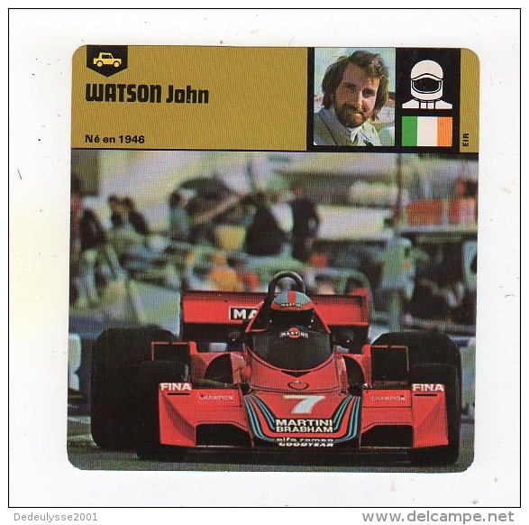 Sept15    70382  Watson John  ( Fiche Auto ) - Automovilismo - F1