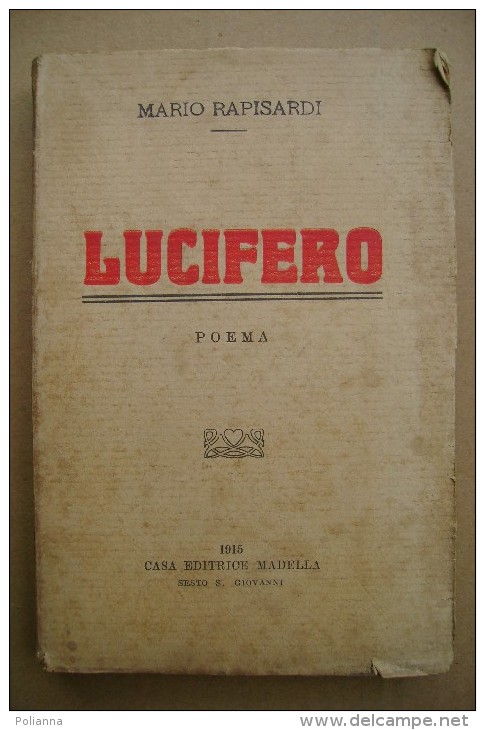 PCS/4 Mario Rapisardi LUCIFERO Madella 1915 - Antiguos