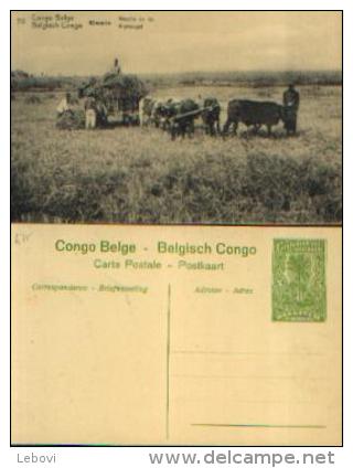 CONGO BELGE - CP N° 70 Neuve Avec Timbre Pré-imprimé (type COB N° 54) - Postwaardestukken