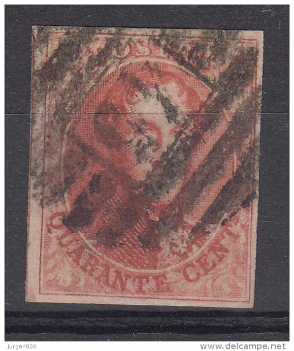 Nr 12, Stempel 45 'Gand', 8 Lijnen, Cote = +90 € (X11337) - 1858-1862 Medallions (9/12)