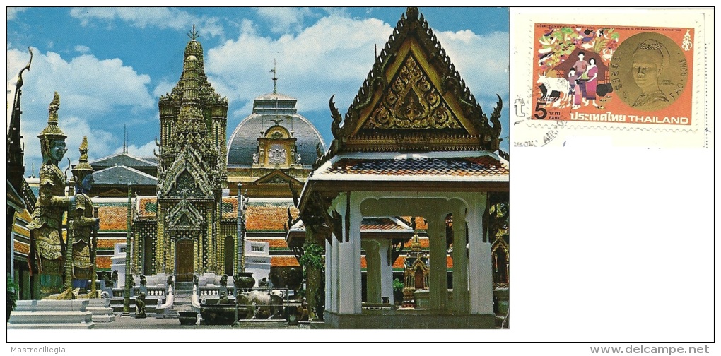 THAILAND  TAILANDIA  BANGKOK  Wat Phra Keo   Nice Stamp - Tailandia