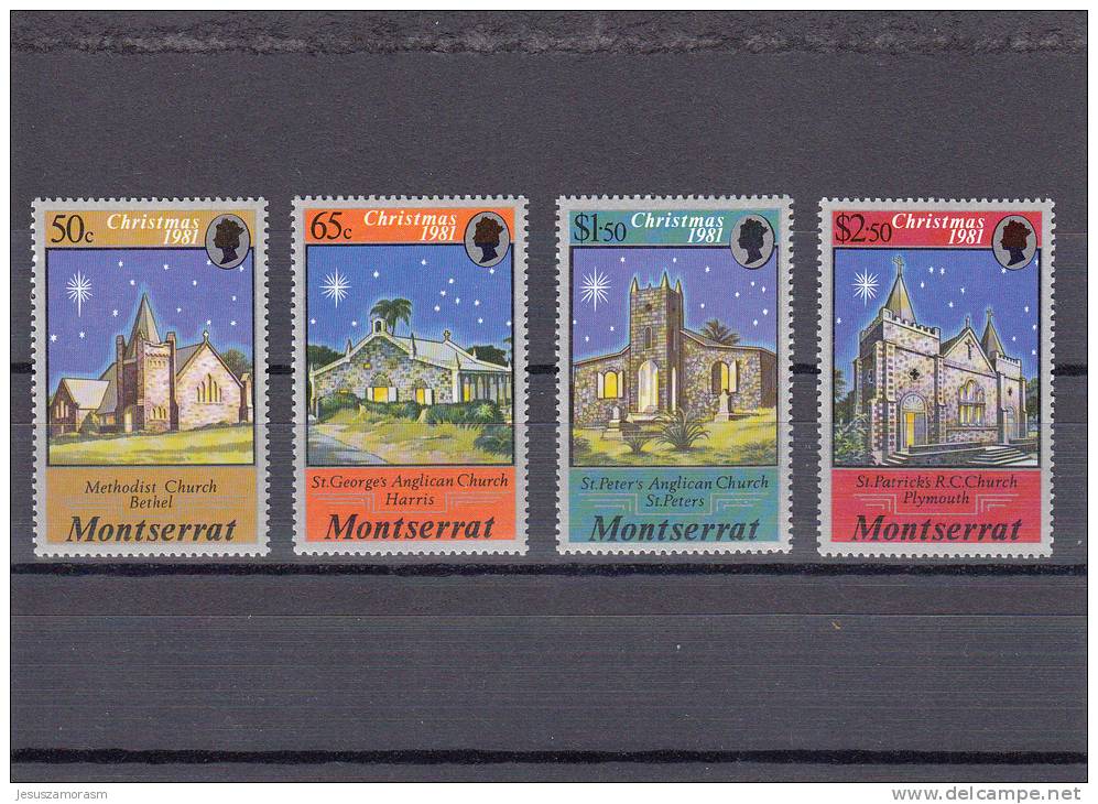 Montserrat Nº 478 Al 481 - Montserrat