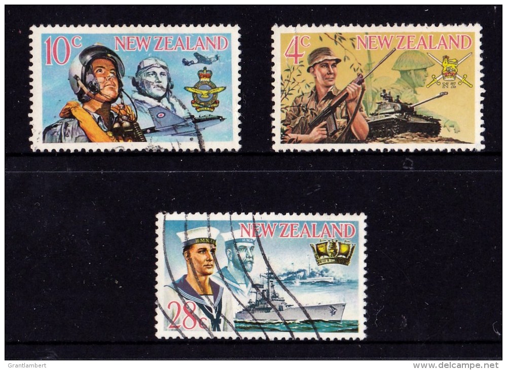 New Zealand 1968 Armed Forces Set Of 3 Used - - - Used Stamps