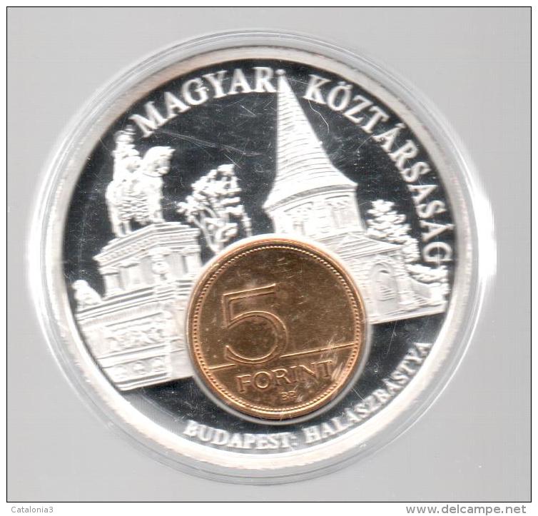 HUNGRIA - EL DINERO DE EUROPA - Medalla 50 Gr / Diametro 5 Cm Cu Versilvert Polierte Platte - Hungría