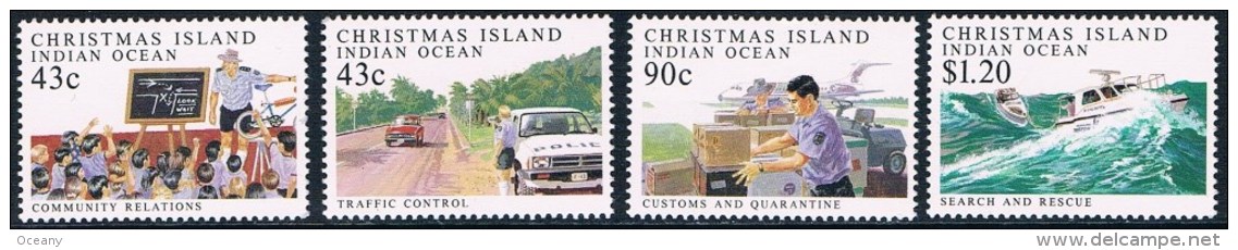 Christmas Island - Domaines D'action De La Police 337/340 ** - Christmas Island