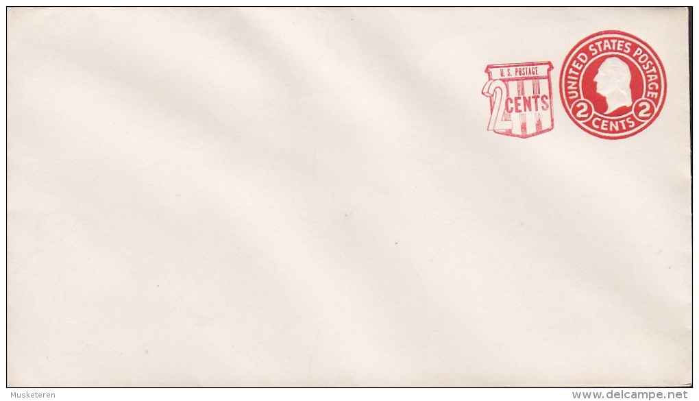 United States Postal Stationery Ganzsache Entier 2 C. + 2 C. Washington Cover Lettre - 1921-40