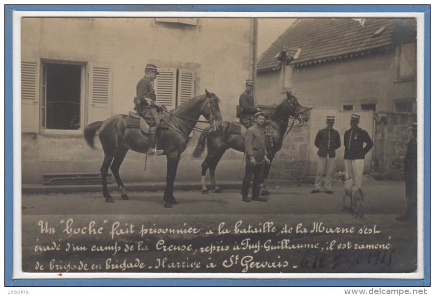 63 - SAINT GERVAIS D'AUVERGNE -- Un Boche Fait Prisonnier... - Saint Gervais D'Auvergne