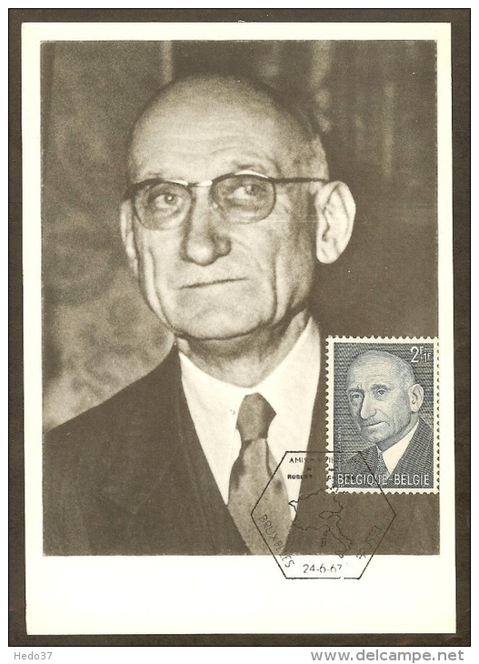 BELGIQUE Carte Maximum - Robert Schuman - Other & Unclassified