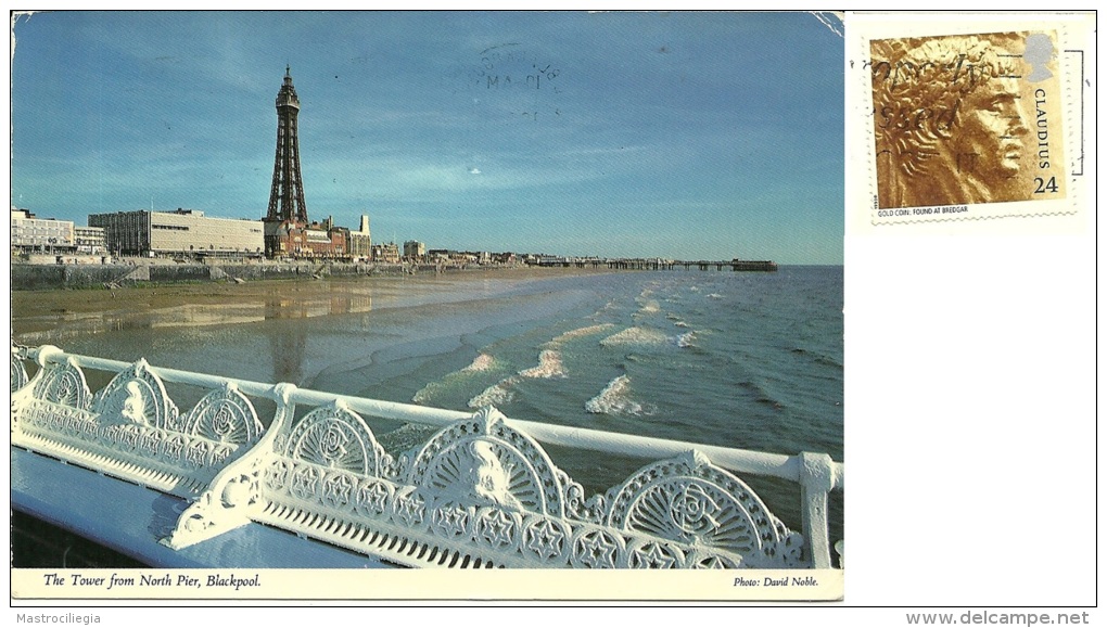 REGNO UNITO  LANCASHIRE  BLACKPOOL  The Tower From North Pier  Nice Stamp - Blackpool