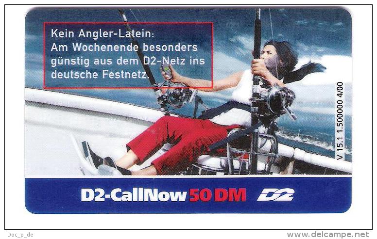 Germany - D2 Vodafone - Call Now Card - Girl - V15.1 - Date 02/03 - [2] Mobile Phones, Refills And Prepaid Cards