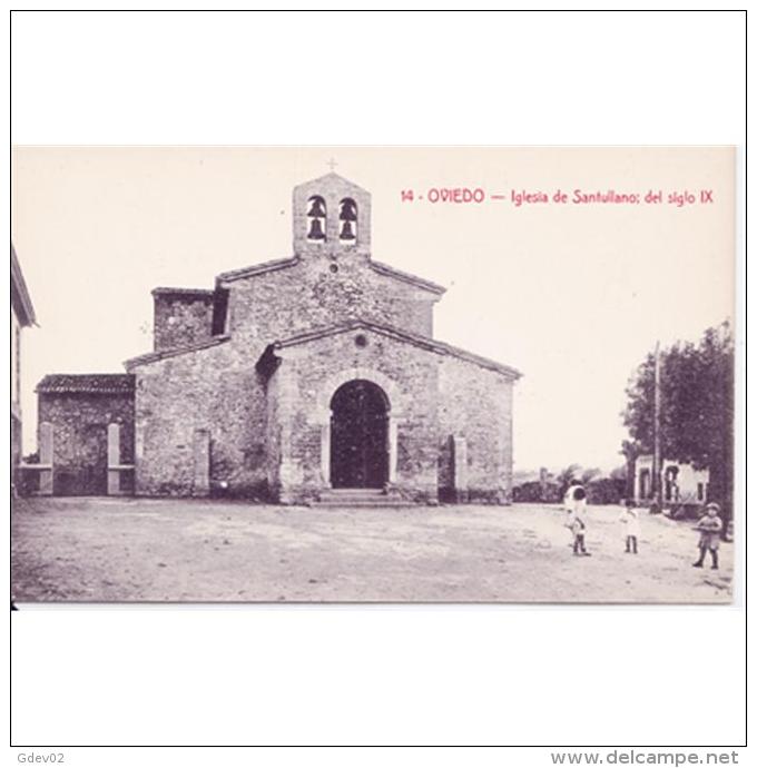 ASTRATP2951-LFTD8593.Tarjeta Postal De ASTURIAS.Edificios.,iglesia De SANTULLANO.SAN JULIAN DE LOS PRADOS En  OVIEDO - Asturias (Oviedo)