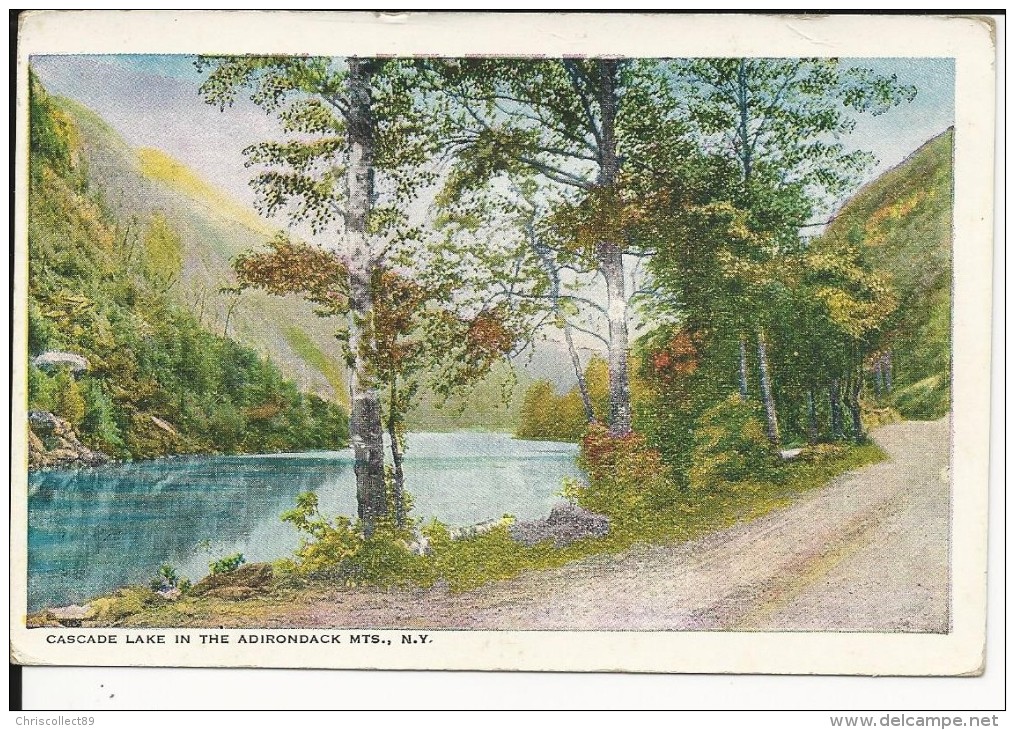 Carte Postale  Etats Unis  : Cascade Lake In The Adirondacks   M.T.S   N.Y - Adirondack