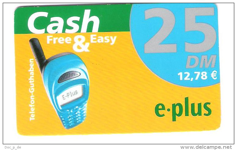 Germany - E-Plus - Free & Easy - Provider Talkline - Date 30.06.2003 - GSM, Voorafbetaald & Herlaadbare Kaarten