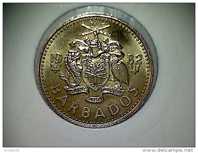 Barbados 5 Cents 1982 TTB - Barbados (Barbuda)